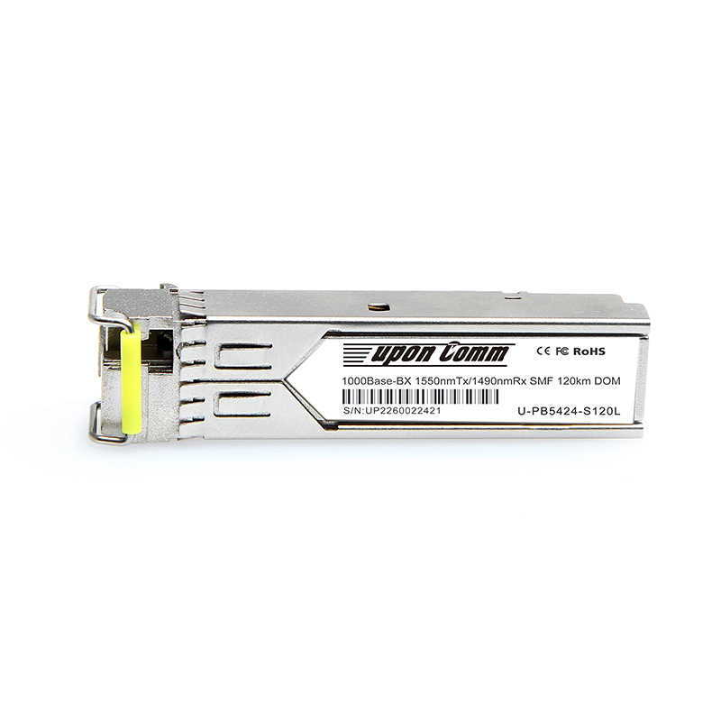 1000Base-BX 1550nmTx/1490nmRx SMF 120km DOM SFP Optical Transceiver
